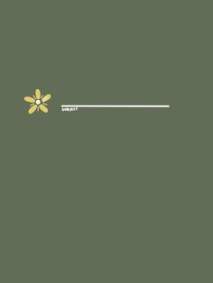 a yellow flower on a green background with an arrow pointing to the right and left