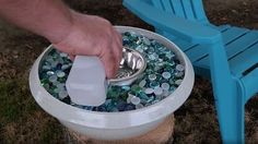 This post was transcribed by a member of the Hometalk editorial team from the original HometalkTV episode.Make your evenings beautiful with this super simple firepit idea using a bowl and some rocks. For this project, I headed down to my local dollar Tree. I started by grabbing some nice glass beads. These are perfect for what I want.  I also headed over and got some rubbing alcohol. Again, really cheap to buy.  Next, I grabbed this bowl from Home Depot for only $11. It… Diy Alcohol Fire Pit, Rubbing Alcohol Fire Pit Diy, Diy Alcohol Fire Bowl, Diy Tabletop Fire Bowl Rubbing Alcohol, Dollar Tree Fire Pit, Diy Fire Bowl Patio, Diy Table Top Fire Pit