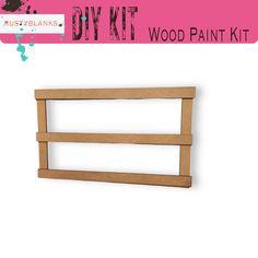 the diy kit is made with wood and paint