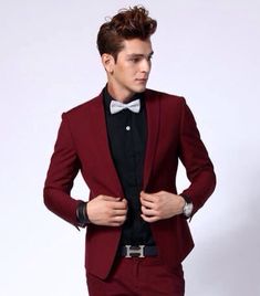 Prom Outfits For Guys, Prom Men, Suit Prom, Prom Tuxedo, Best Man Wedding, Blazer Casual, Collar Clips, Suit Shirt