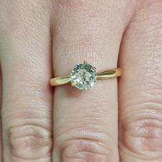 0.90 Ct Old European Shape Natural Diamond Ring || Solid 18k Yellow Gold || Estate Jewelry || Hand Made || Free Ring Resizing ~~ S e t t i n g ~~ Solid 18k Yellow Gold 2.87 grams Ring Size 6,6.25,6.5,6.75,7;6.5 US ~~ Stones ~~ Main Stone: Old European Shape Natural Diamond In Weight Of 0.90 Ct (Approx.) Clarity - E Color - Si2 So who is Nola? Nola is our creation and imagination. All the idea of Nola is to bring the legacy and our passion to you, that obviously looking to find a unique and one-o Emerald Solitaire Diamond Ring With Round Band, White Birthstone Round Ring, Classic Round Crystal Birthstone Ring, Emerald Promise Ring With Brilliant Cut, Brilliant Cut Emerald Promise Ring, Classic Crystal Birthstone Ring With Round Cut, Gold Topaz Birthstone Ring With Diamond, Formal Heart Cut Emerald Ring With Prong Setting, Classic Crystal Ring With Birthstone In Round Cut