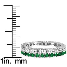 Suzy Levian 14k White Gold Emerald Diamond 2-piece Set Eternity Band R – SUZY LEVIAN NEW YORK Sapphire Eternity Band, Emerald Band, Gemstone Brooch, Stackable Jewelry, Cubic Zirconia Bracelet, Sapphire Band, White Gold Set, Birthday Ring, Eternity Band Ring