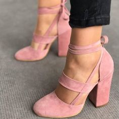 Women Sexy Heels 3 Colors Suede Straps Thick High Heeled Shoes Summer Party Sandals · Mileg · Online Store Powered by Storenvy Heels For Party, Wedding Shoes Women, Sukienki Maksi, Hak Tinggi, Gladiator High Heels, Summer High Heels, Mode Tips, Stil Boho, Women Heels