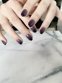 Sheer Black Nails, Nail Education, Minimal Nails Art, Minimal Nails, Blush Nails, Pretty Gel Nails