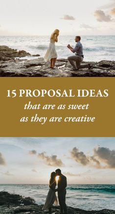 two people sitting on rocks near the ocean with text that reads, 5 professional ideas that are