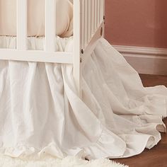 PRICES MAY VARY. 🌸Brandream Crib Bed Skirt for baby girl or boys, Boho Bohemian Shabby chic farmhouse style 🌸PREMIUM COTTON BENEFITS: 100% White Washed Cotton Baby Bedding Set choose 100% cotton fiber as a natural material 🌸Dimensions: 52in. x 28in. x 16in. drop - 4-sided, perfectly fit for standard crib and toddler bed 🌸EASY TO CARE: No ironing needed. Machine washable. Comfort baby bedding becomes softer after every wash. The features of the washed cotton fabric are a great strength and du Vintage Baby Boy Nursery, Girl Baby Nursery, Crib Bed Skirt, Crib Bed, Bohemian Nursery, Vintage Baby Boys, Sweet Nursery, Bohemian Girls, Dust Ruffle