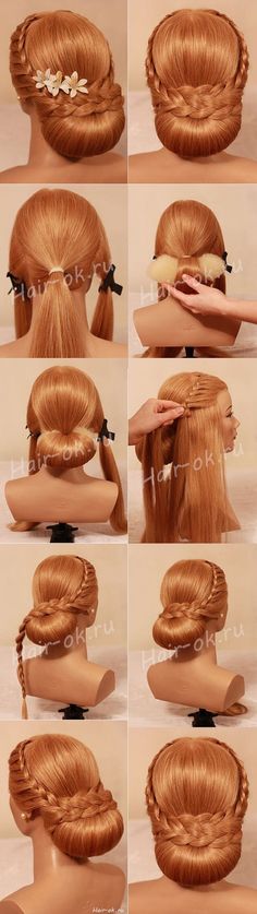 Doll Sanggul Cepol, Evening Hairstyles, A Ponytail, Easy Hairstyle, Elegant Hairstyles, Vintage Hairstyles, العناية بالشعر, Hair Dos, Hair Designs