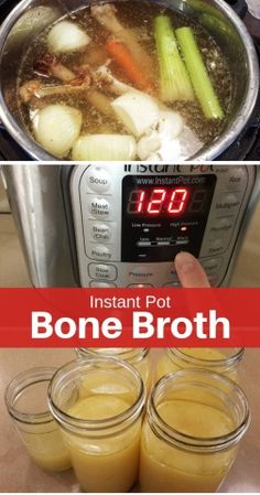 the instant pot bone broth recipe is ready to be cooked