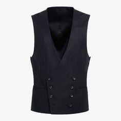 Available on its own or as part of a suit, this navy double-breasted waistcoat is made to give any look some instant depth and volume. Tailored to a slim fit, it features a rear adjustment strap and welt pockets. Double Breasted Waistcoat, Wool Flannel, The Navy, Style Expert, Wool Fabric, Welt Pockets, Fashion Advice, Mix Match, Welt Pocket