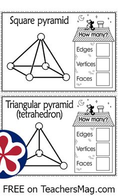 three worksheets to help students learn how to use triangles