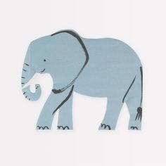 an elephant cut out on a white background