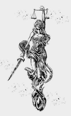 Lady Justice Tattoo, Justice Tattoo, Libra Tattoo, Lady Justice, Greek Tattoos, Tattoo Style Drawings, Dark Art Tattoo, Thigh Tattoos Women, Tattoo Art Drawings