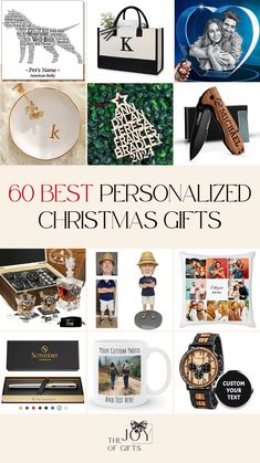 Looking for personalized Christmas gift ideas? Find the perfect custom gift for Christmas with this gift guide from The Joy of Gifts. You'll see many engraved Christmas gifts and gifts you can personalize with photos and names to make them extra special! Personalized Christmas Gift Ideas, Engraved Christmas Gifts