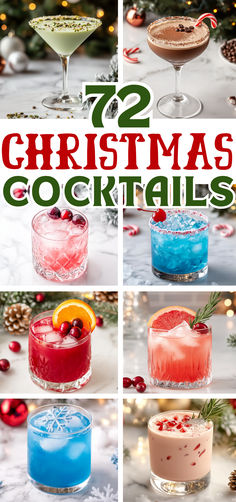 Christmas Cocktails Easy Holiday Party Drinks Alcohol, Fun Christmas Alcoholic Drinks, Holiday Spritzer Drinks, Holiday Mimosas, Holiday Drink Recipes, Matcha Cocktail, Best Christmas Cocktails, Festive Holiday Drinks, Sweet Champagne