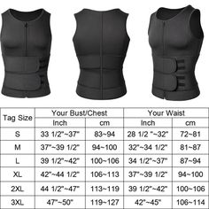 Sweat like never before and get results faster with this vest! Take your workouts to the next level and watch your body change. Improve your posture Increase core temperature Sweat out toxins Lose weight Trim fat Build muscle Specifications Material: Polyester 15%, Neoprene 70%, Nylon 15% For Adults Only Body Change, Improve Your Posture, Back Support, Waist Trainer, Build Muscle, Trim