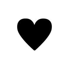 a black heart on a white background