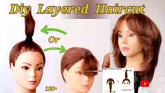 Easy Diy Haircut, Haircut Diy Layered, Diy Haircuts, Diy Haircuts For Women, Medium Length Hair With Layers Tutorial, Diy Medium Length Haircut, Diy Shoulder Length Haircut, Hair Cut Diy