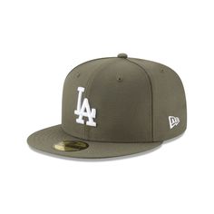 Los Angeles Dodgers Olive 59FIFTY Fitted Hat Chicago Cubs World Series, New Era Logo, New Era Fitted, New Era Cap, Oakland Athletics, New Era 59fifty, Los Angeles Dodgers, Fitted Hat, Cincinnati Reds