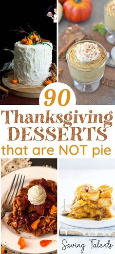 thanksgiving desserts that are not pie