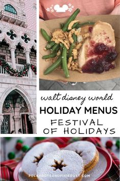 holiday menus at walt's grand florie resort and the holidays theme park