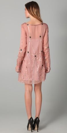 to cute Pink Sequin Dress, Alice Temperley, Woman Dress, Pink Sequin, Blue Polka Dots, Dress Blue, Sequin Dress, Blue Dresses