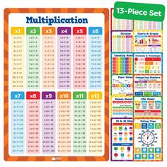 a poster showing the times and place for each student to use in their math class