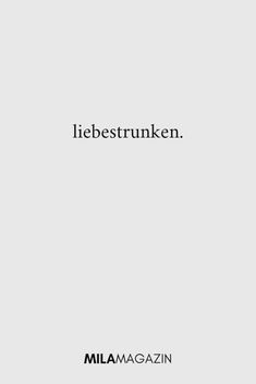 the words liebestrunken are written in black and white on a gray background