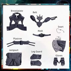 an image of different types of garb