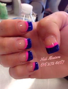 French Tip With 2 Colors, Summer Gel Nails Ideas Short French Tip, Nail Designs Art Ideas, Gel Nails Ideas Short, Summer Gel Nails Ideas, Summer French Manicure, Twitter Famous, Luminary Nails, Nails Ideas Short