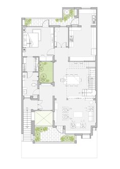 the floor plan for a two bedroom apartment with an attached kitchen, living room and dining area