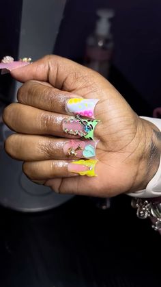 Hard Nails, Long Acrylic Nail Designs