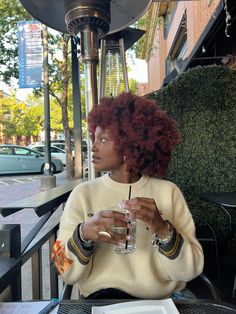 4c Natural, Curly Afro, Black Hair Care, Red Head, Natural Curls, Black Women Hairstyles, Redheads, Cute Hairstyles, Natural Hair