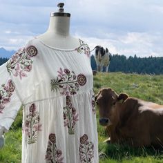 Gorgeous one size shift with big pleats and made in the softest cotton voile with a hand block printed floral design. This is the perfect summer dress for the Hamptons or Martha's Vineyard The dress on the model is the same style but a different print. The dress you will receive is the one not pictured on the model Bicycle Pants, Sherman Oaks, Martha's Vineyard, Made Clothing, Same Style, Cotton Voile, Perfect Summer, Block Print, The Hamptons