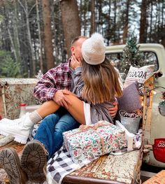 Christmas outfit and couple poses Couples Christmas Card, White Winter Boots, Couple Christmas Card, Stocking Stuffers For Her, Couples Christmas, Christmas Couple, Photo Outfit