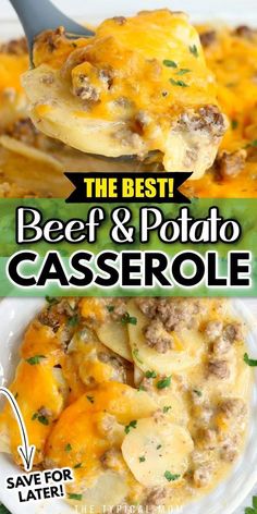 the best beef and potato casserole recipe is in this easy to make dish