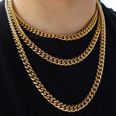 Premium 14k yellow gold plated miami cuban link chain necklace/bracelet. -7, 8, 18, 20 & 24 inch options. -8mm -Stainless steel base with high quality PVD gold plating that wont turn! -All chains are very heavy and feel like real solid gold. Comes with gift box! FAST SHIPPING!*TRUSTED SELLER**4300+ SOLD* -NEW! -Very good quality. Looks even better in person. -For men and women. -Check out my other jewelry listings in my store! -Message me with any questions! Luxury Yellow Gold Cuban Link Necklace For Formal Occasions, Cuban Link Curb Chain Necklace, Kubler Ross, Cuban Link Necklace, Miami Cuban Link Chain, Pink Things, Miami Cuban Link, Cuban Link Chain Necklaces, Mens Gold Rings