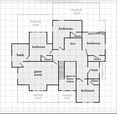 a floor plan for a house with different rooms