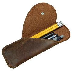 MULTI-USE ORGANIZER: Keep your school and or office supplies organized in style and class with this Leather Heart Pen Case. Hand-crafted with Hide & Drink’s signature Full-Grain-Leather, this Pencil Organizer is both equal parts stylish and functional. Whether you are looking to store pens, pencils, USB drives, or any other small office supply, this Leather Heart Pen Case is guaranteed to withstand frequent use to keep you stylishly organized for a lifetime. HIDE & DRINK’S 101 YEAR WARRANTY: Eac Back To School Case With Pen Slots, Rectangular Case Stationery With Pen Slots For Everyday Use, Everyday Use Stationery With Pen Slots In Rectangular Case, Rectangular Pen Holder Organizer As Gift, Everyday Pencil Case With Pen Slots, Modern Organizer With Pen Holders For Personal Use, Modern Stationery With Pen Holders For Everyday Use, Leather Pencil Case With Pen Holders For Office, Pencil Organizer With Pen Holders For Gift