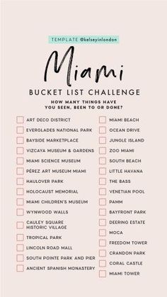 the atlanta bucket list with pink background