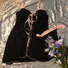 Victoria’s Secret Small Babydoll Nwt Black Aesthetic Intimates, Black Babydoll, Women's Intimates, Victoria’s Secret, Baby Dolls, Victoria's Secret, Pajamas, Women Shopping, Quick Saves