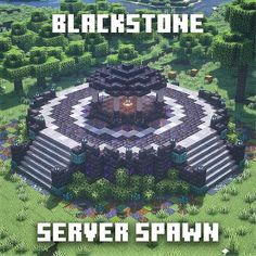 the cover for black stone server samh, with an image of a building in the middle