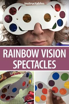 rainbow vision spectacles are an easy and fun project for kids