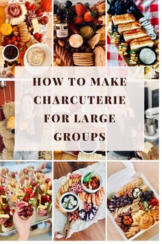 How to make Charcuterie for Large Groups. What size Charcuteries boards do I need? How much charcuterie do I need for a large group? Fall Charcuterie Board. Charcuterie Boards for Wedding Shower. Charcuterie boards for a party.  Party Charcuterie Boards.  Game day charcuteries board. Unique Appetizers.  Large group appetizers. homemade charcuterie boards. wedding appetizers. wedding shower appetizers. baby shower appetizers. large group food prep. food prep for large groups. Large Group Food, Wedding Shower Appetizers, Large Group Appetizers, Charcuterie Boards For Wedding, Wedding Shower Charcuterie, Group Appetizers, Charcuterie Boards Wedding, Homemade Charcuterie, Appetizers Wedding