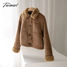 Tavimart Autumn Winter Women Fake Faux Fur Brown Jacket Ladies Single Breasted Bottons Leather Coat Retro Female Thick Outwear Mujer Size Shoulder (cm) Bust (cm) Sleeve Length (cm) Length (cm) XS 40 96 59 52 S 41 100 60 53 M 42 104 61 54 L 43 108 62 55 NOTE: Please compare the detail sizes with yours before you buy!!! (2.54cm = 1inch) All are measured by hand, so please allow 2-3 cm mistake . Single-breasted Leather Jacket For Winter, Beige Single-breasted Leather Jacket For Winter, Elegant Evening Dresses Long, Oversized Pants, Loose Jeans, Dark Blue Color, Evening Dresses Elegant, Brown Jacket, Streetwear Women