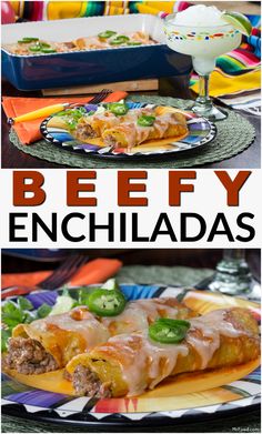 beef enchiladas are an easy and delicious appetizer that is ready in under 30 minutes