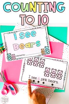 counting to 10 with the words i see bears on it