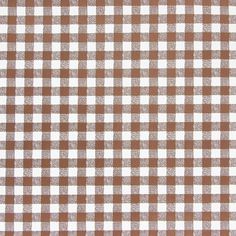 a brown and white checkered table cloth