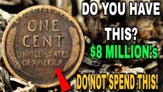 a one cent coin with the words $ 8 million's don't spend this