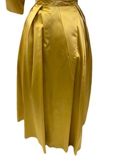 1970 Dress, Marvelous Mrs Maisel, Mrs Maisel, Gold Satin, My Size, Elbow Length Sleeve, Beautiful Gowns, Vintage 1960s, Scoop Neckline