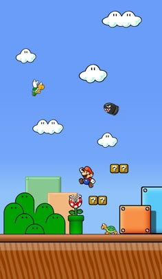 super mario run on the nintendo wii is shown in this screenshot from the game